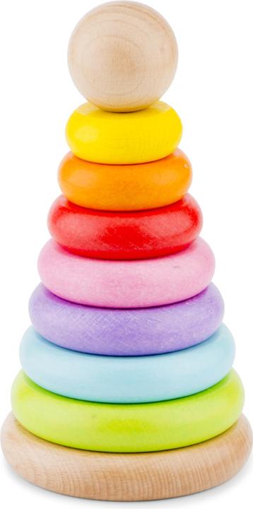 Actual product image New Classic Toys Rainbow stacking toy