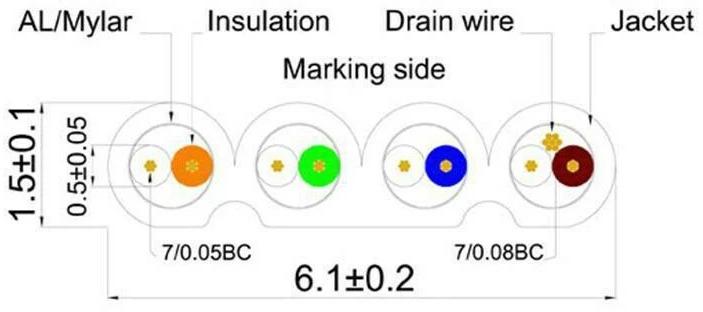 Productafbeelding Wirewin Netwerkkabel (STP, CAT6, 10 m)