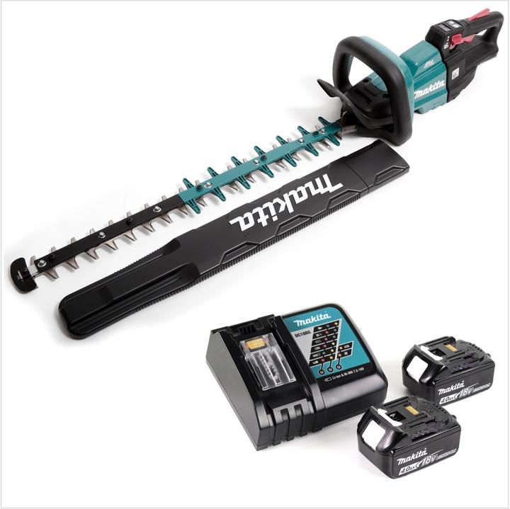 Productafbeelding Makita DUH 601 RM accu heggenschaar 18V 60cm borstelloos + 2x accu 4.0Ah + lader (Draadloze heggenschaar)