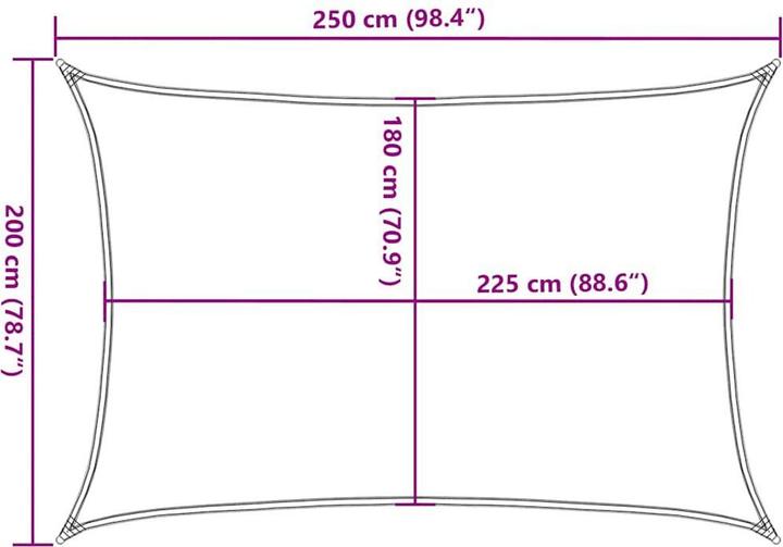 Image du produit VidaXL Sonnensegel (200 x 250 cm)