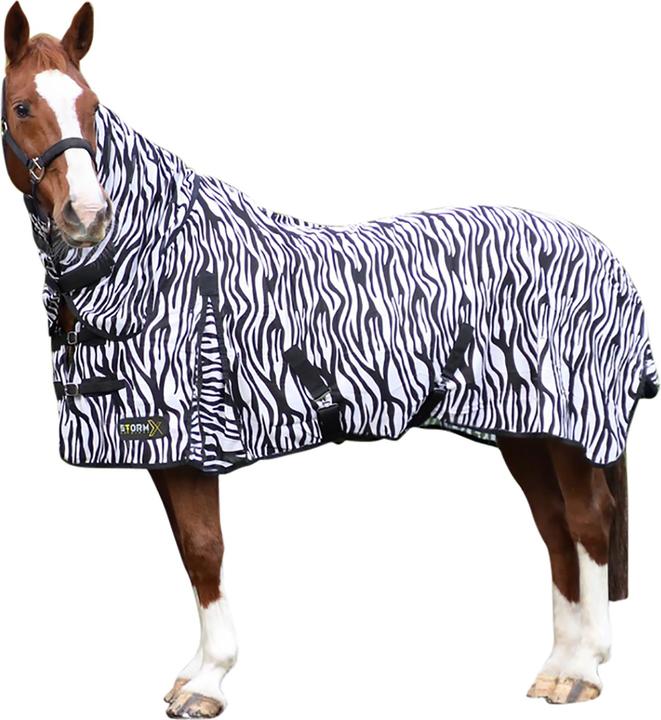 Produktbild Hy Stormx Original Zebramuster Fliegenschutz Pferdedecke (213 cm)