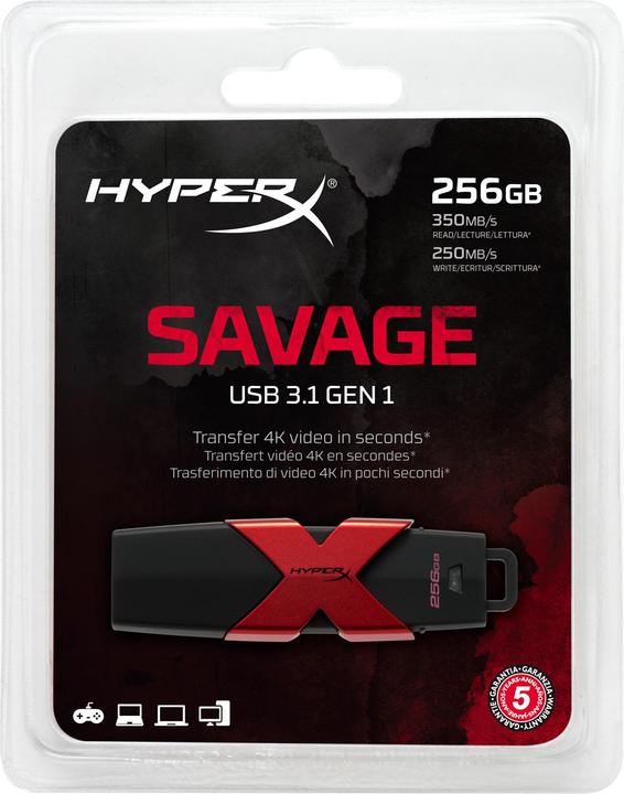 Produktbild HyperX Savage (256 GB, USB 3.1)