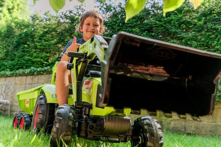 Actual product image Falk Toys Claas tractor + XL trailer