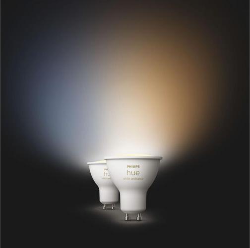 Actual product image Philips Hue White Ambiance (GU10, 4.20 W, 400 lm, 2 x, E)
