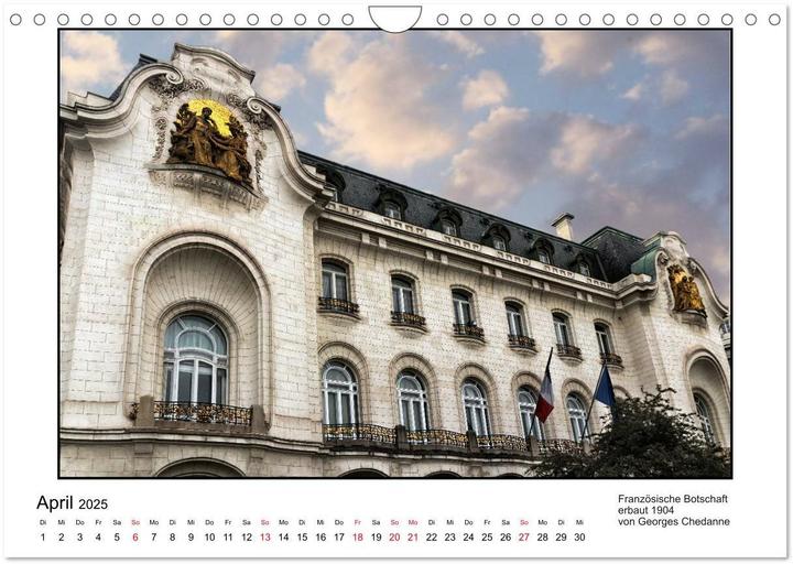 Produktbild Jugendstil-Baukunst in Wien (Wandkalender 2025 DIN A4 quer), Monatskalender (A4)