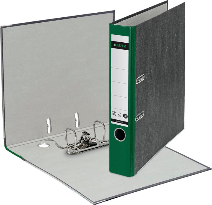 Immagine prodotto Leitz Cartella in marmo Cloud, 180 gradi, DIN A4, 52 mm, dorso verde, copertina in cartone, esterno m (A4, 52 mm, 1 Pezzo/i)