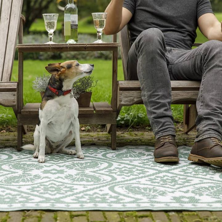 Produktbild Esschert Design Teppich Blätter (122 x 182 cm)