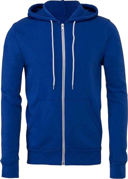 Bella Canvas Kapuzenpullover Durchgehender Reissverschluss