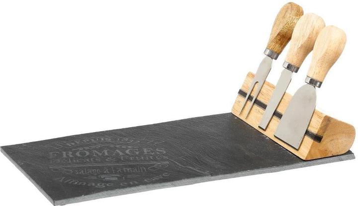 Actual product image Secret de Gourmet Cheese tray with 3 knives - slate