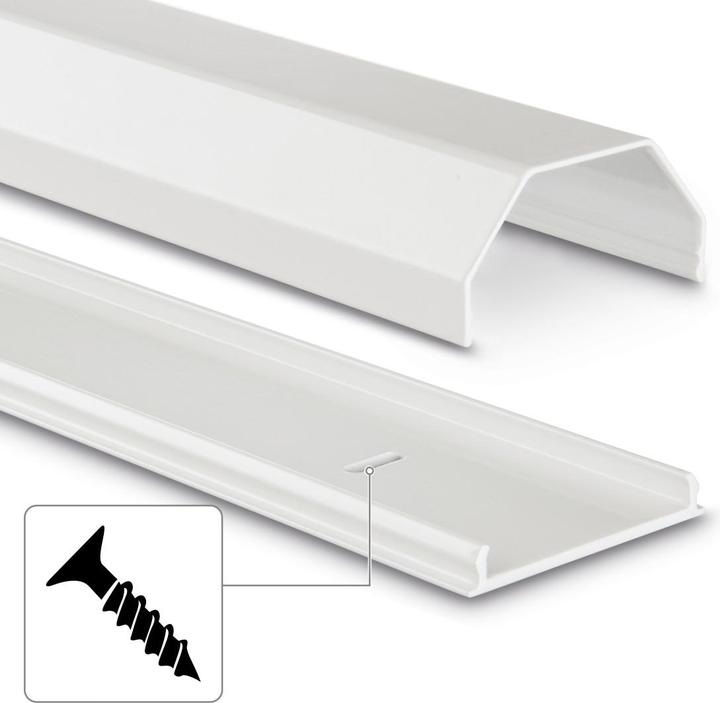 Immagine prodotto Hama Canalina portacavi in alluminio, quadrata (Tubazione, 110 cm)