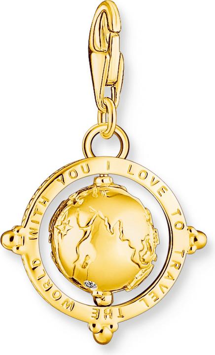 Immagine prodotto Thomas Sabo Ciondolo a forma di globo colorato placcato oro (Argento 925)
