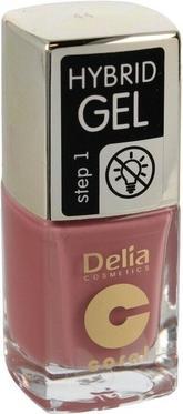 Actual product image Delia Cosmetics Cosmetics Coral Hybrid Gel Nail Polish No. 44 Tea Rose 11ml