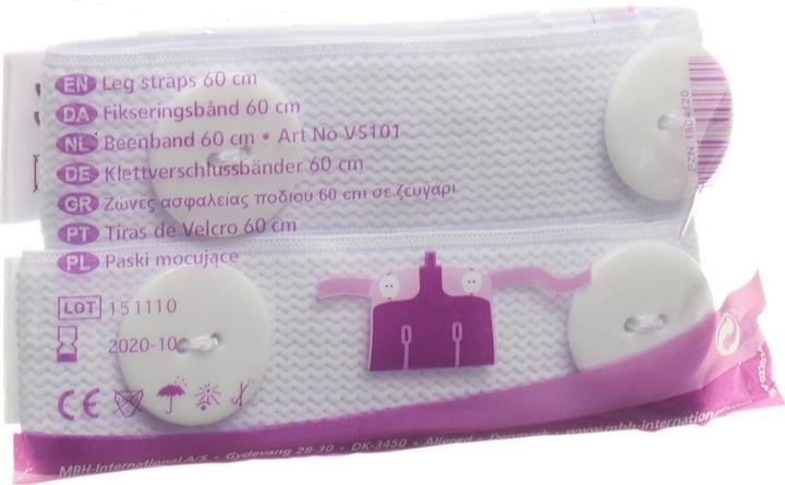Cosanum Klettverschlussband zu Uro-Beinbeutel, 2 Stück