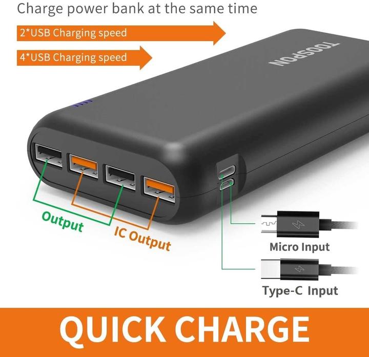 Actual product image Toospon Powerbank with torch (50000 mAh)