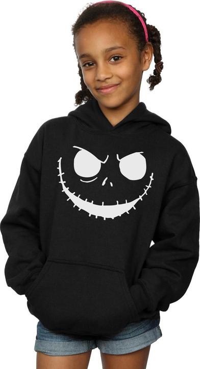 Immagine prodotto Disney Nightmare Before Christmas Jack's Face Bold Felpa con Cappuccio Ragazze (116)