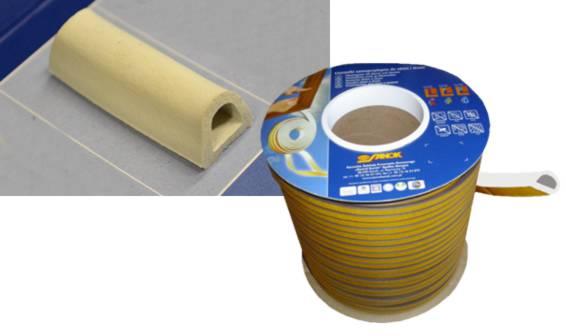 Stomil Sanok 1m D 9mm x 7,5mm Weiss Fensterdichtung Türdichtung EPDM