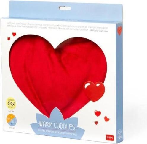 Actual product image Legami Thermal cushion with linseed heart - Warm Cuddles