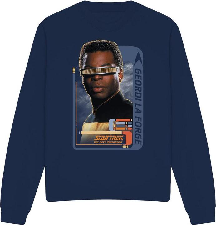Actual product image Unisex Adult Geordi La Forge Sweatshirt (XL)