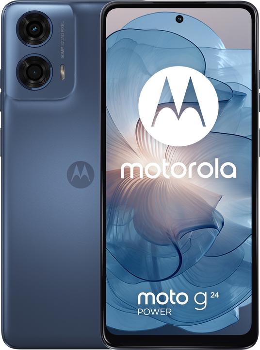 Motorola Moto G24 Power (256 GB, Blau, 6.56", Dual SIM, 50 Mpx, 4G)