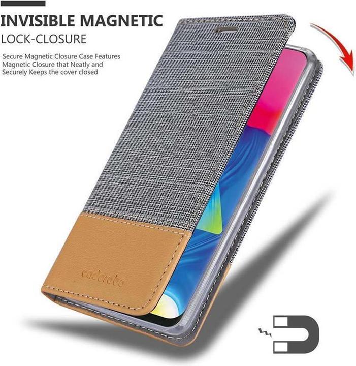 Actual product image Cadorabo Book Jeans Optics Cover (Samsung Galaxy A10, HTC One M10)