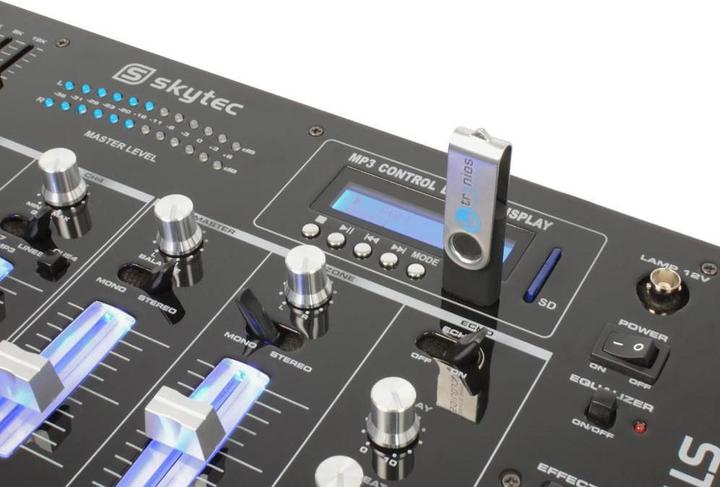 Actual product image Skytec DJ mixer STM-3007 (Line-mixer)