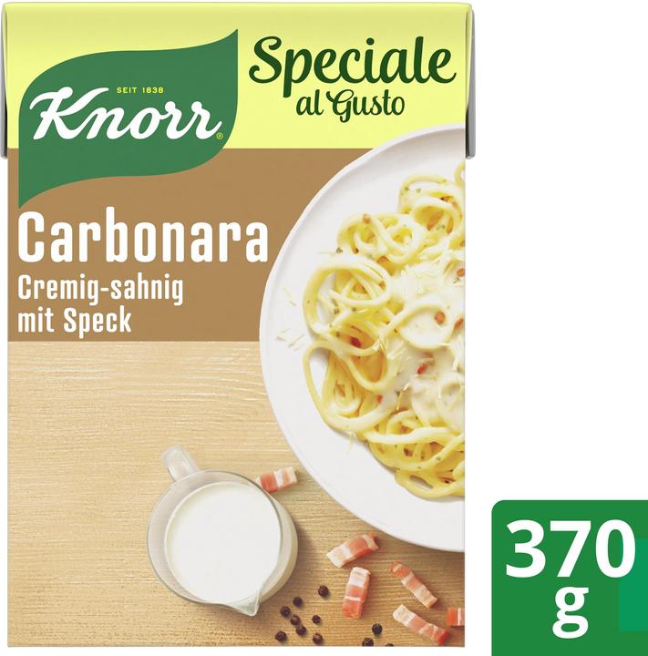 Actual product image Knorr Speciale al Gusto Carbonara (370 g)