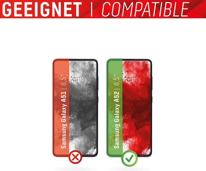 Produktbild Displex Real Glass, 2D Panzerglas + Handyhülle (1 Stück, Oppo A52, Samsung Galaxy A52 5G, Samsung Galaxy A52s 5G)