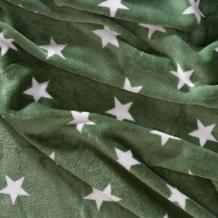 Actual product image VBS Fleece fabric "Stars", 150 cm wide, yard goods