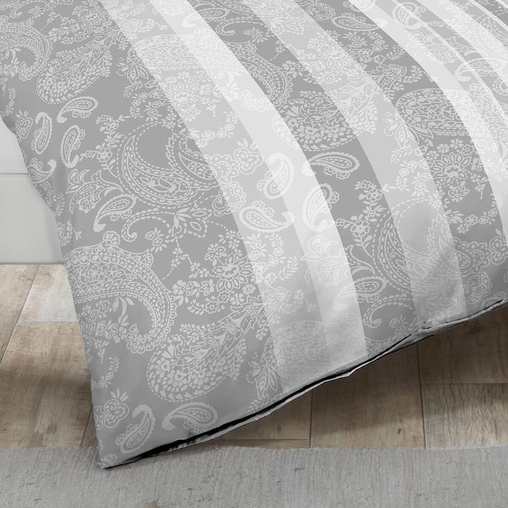 Produktbild Kaeppel Interlock Jersey Bettwäsche Firenze silber (Duvetbezug, 135x200 cm (80x80 cm))
