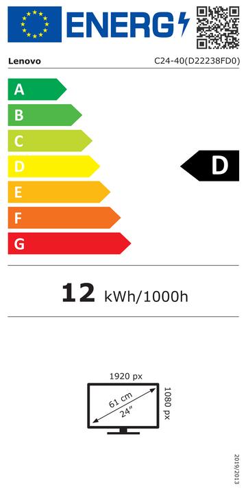 Energie-Label Lenovo C24-40 (1920 x 1080 Pixel, 23.80")