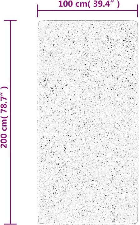 Produktbild VidaXL Teppich Shaggy Hochflor Modern (200 x 100 cm)
