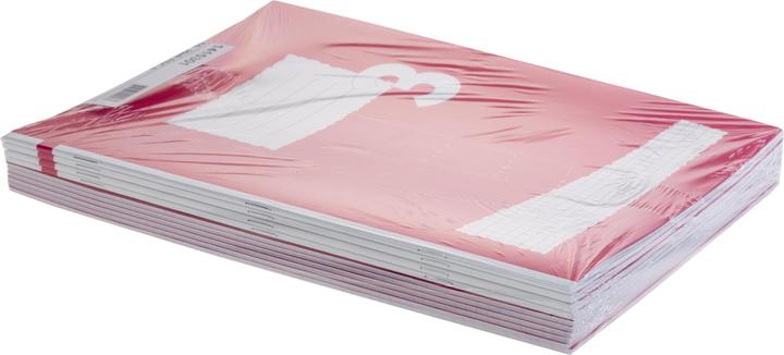 Actual product image Office Exercise book FSC A4, chequered, red, 10 pieces (A4, Checked)