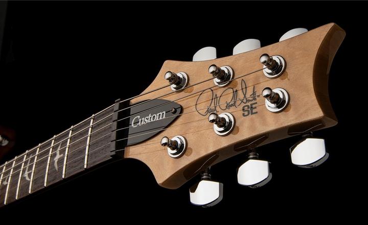 Actual product image PRS SE Custom 22 Semi-Hollow - Santana Yellow (Electric guitar, Maple, Mahogany, Rosewood)