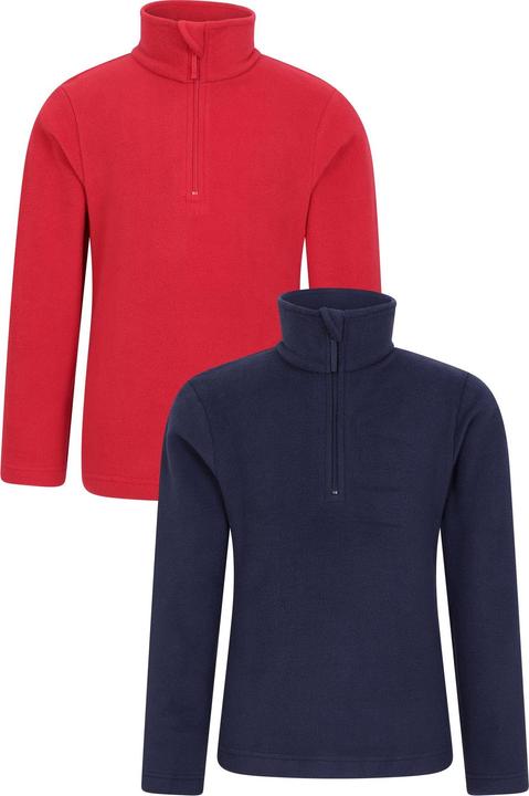 Actual product image Mountain Warehouse Childrens/Kids Camber Fleece (Pack of 2) (104)