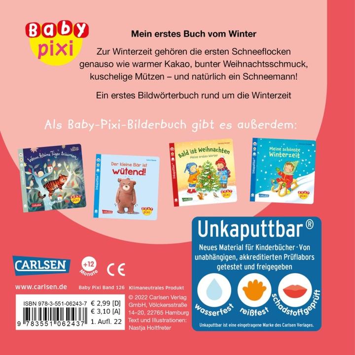 Produktbild Baby Pixi unkaputtbar Mein erstes Buch vom Winter Band 126 (Deutsch, Nastja Holtfreter, 2022)