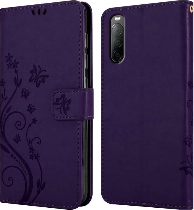 Actual product image Cadorabo Case for Sony Xperia 10 II Flower Book (Sony Xperia 10 II)