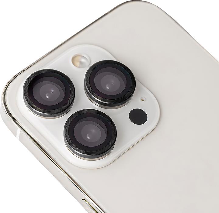 Actual product image OEM Set of lens glasses for Samsung Galaxy A15 4G / 5G black frame (3 pcs)