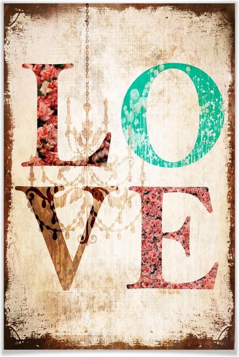 Actual product image Trenddeko Love - Vintage (70 x 100 cm)