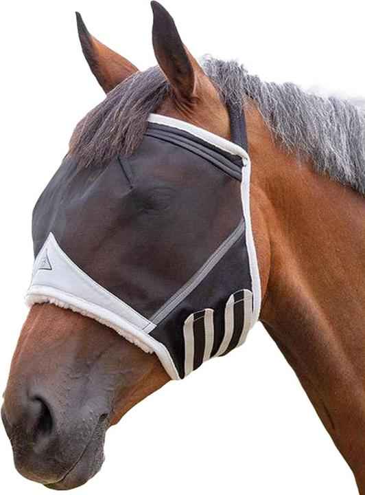 Image du produit Shires Masque anti-mouches pour chevaux Maille fine Sans oreilles