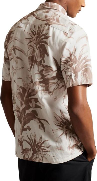 Actual product image Ted Baker Unisex Adult Belmar Linen Blend Short-Sleeved Shirt (M)