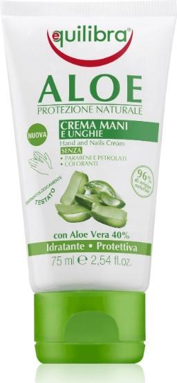 Equilibra Aloe Protezione Naturale Hand & Nail Cream Aloe Vera Hand Cream 75Ml (75 ml)