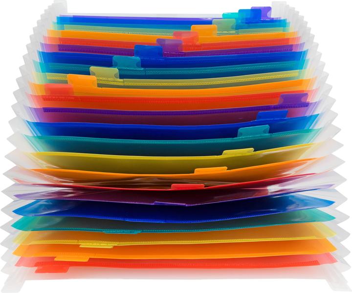 Actual product image Idena Document folder A4 24 compartments transparent (A4)