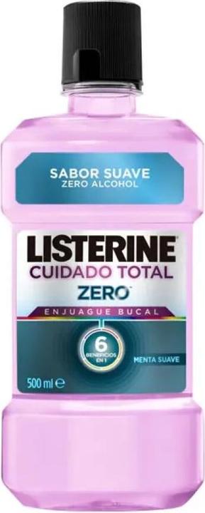 Produktbild Listerine Totale Sorgfalt Zero Alkohol Mundwasser 500ml (500 ml, Mundwasser)