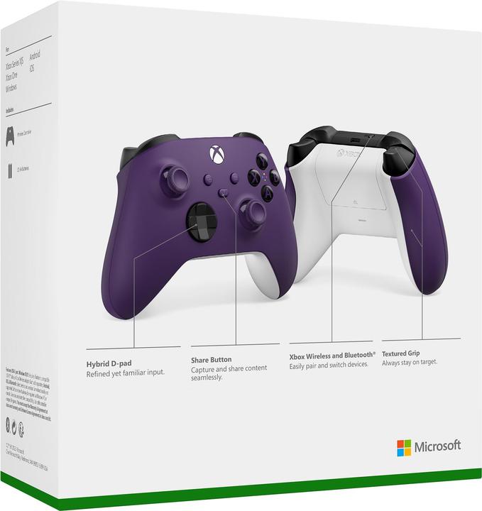 Actual product image Microsoft Xbox Wireless Controller - Astral Purple (Xbox Series S, Xbox Series X, PC, Xbox One S, Xbox One X)