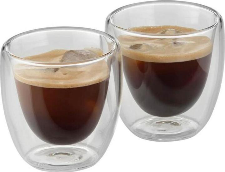 Productafbeelding WMF Dubbelwandige Espresso Cup Set 2st Thermische Glazen 80ml Cult Drijvend Effect (80 ml, 2 x)