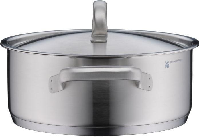 Actual product image WMF Roasting pan GOURMET PLUS Silver-coloured (24 cm, Casserole + Stewpot, Pot, Stainless steel)