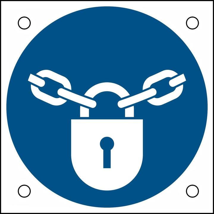 Actual product image Brady ISO safety sign - Keep closed