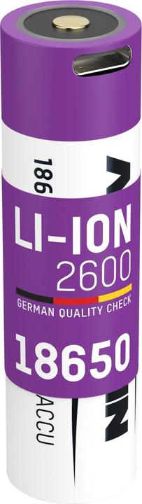 Image du produit Ansmann Li-Ion 18650 (1 pcs, 18650, 2600 mAh)