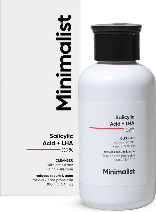 Image du produit Minimalist Acide salicylique + LHA 02% Nettoyant (100 ml)