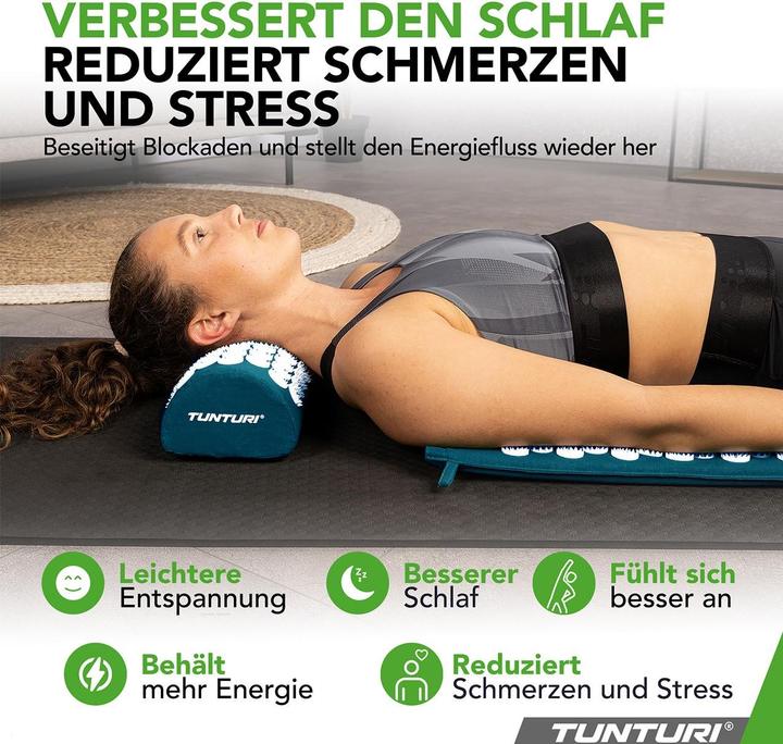 Actual product image Tunturi Acupressure Mat And Pillow
